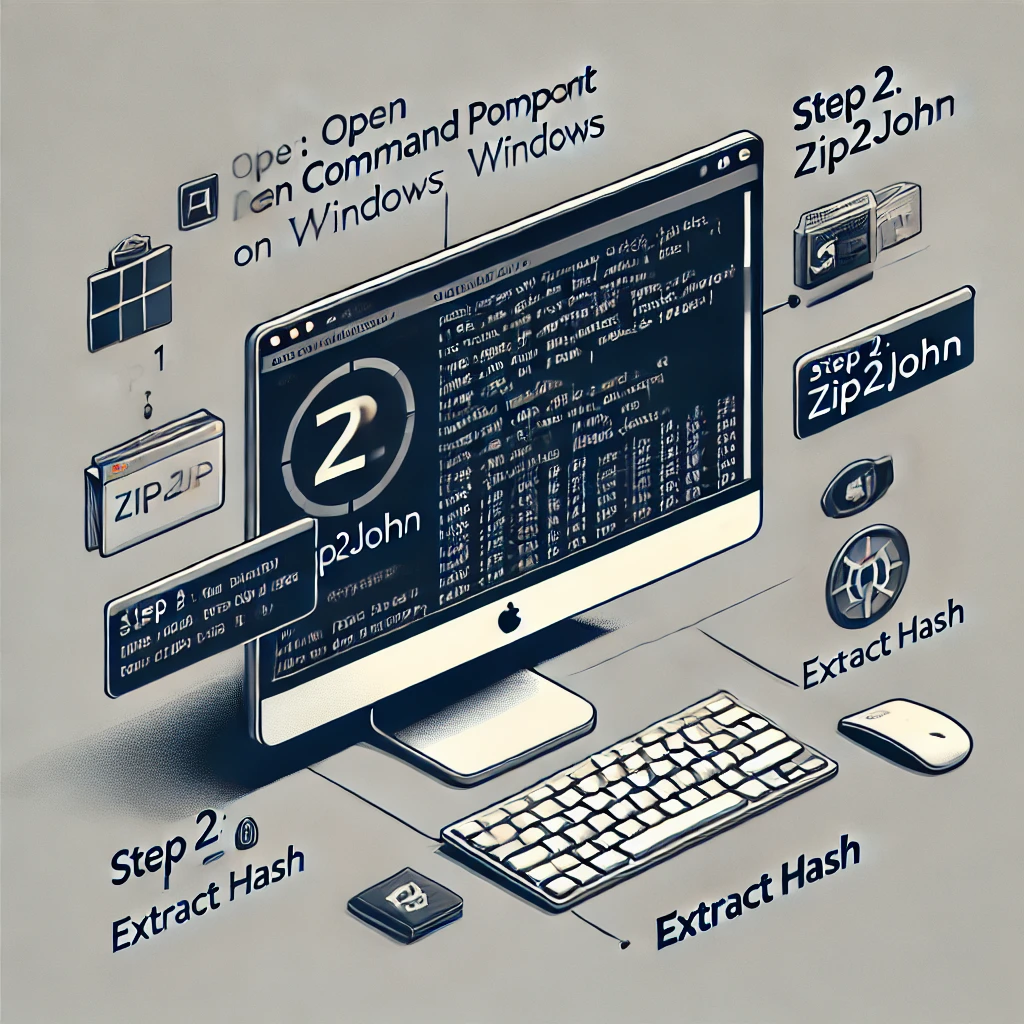 how to run zip2john windows